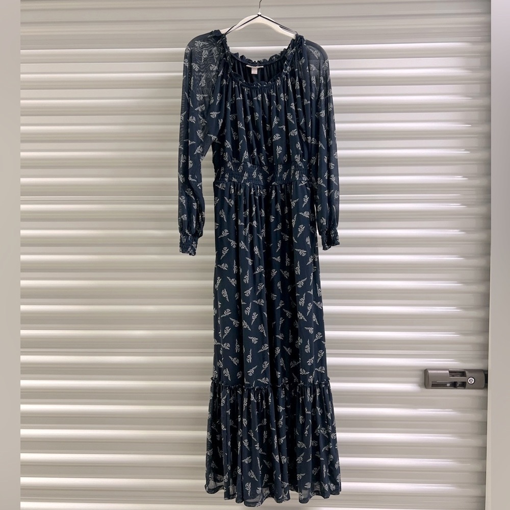 Elegant Navy Blue Dress